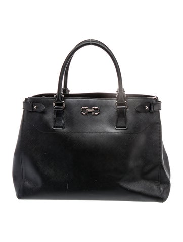 Saffiano Leather Top Handle Bag