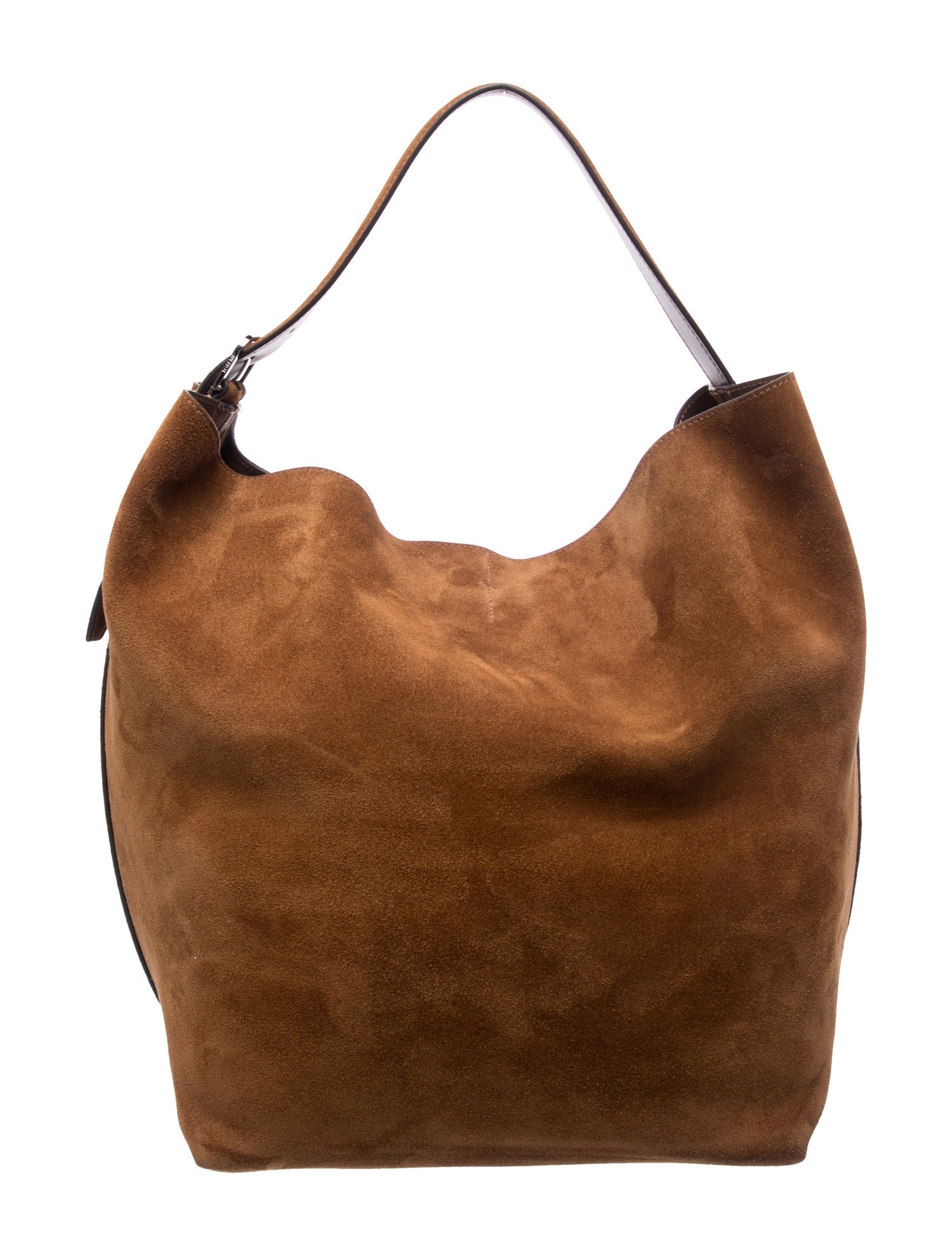 Suede Belted Tote
