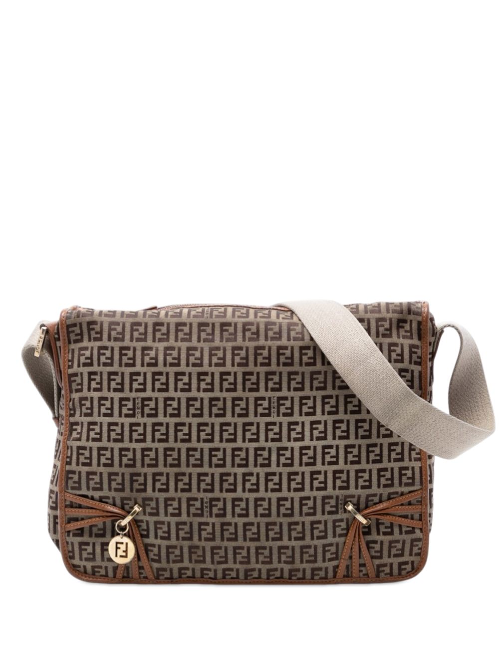 2000-2010 Zucchino Canvas F Charm crossbody bag