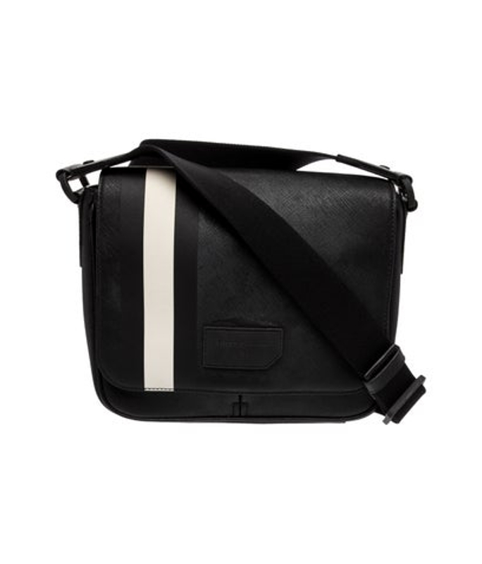 Bally Saffiano Leather Messenger Bag