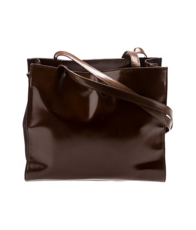 Max Mara Mara Patent Leather Shoulder Bag