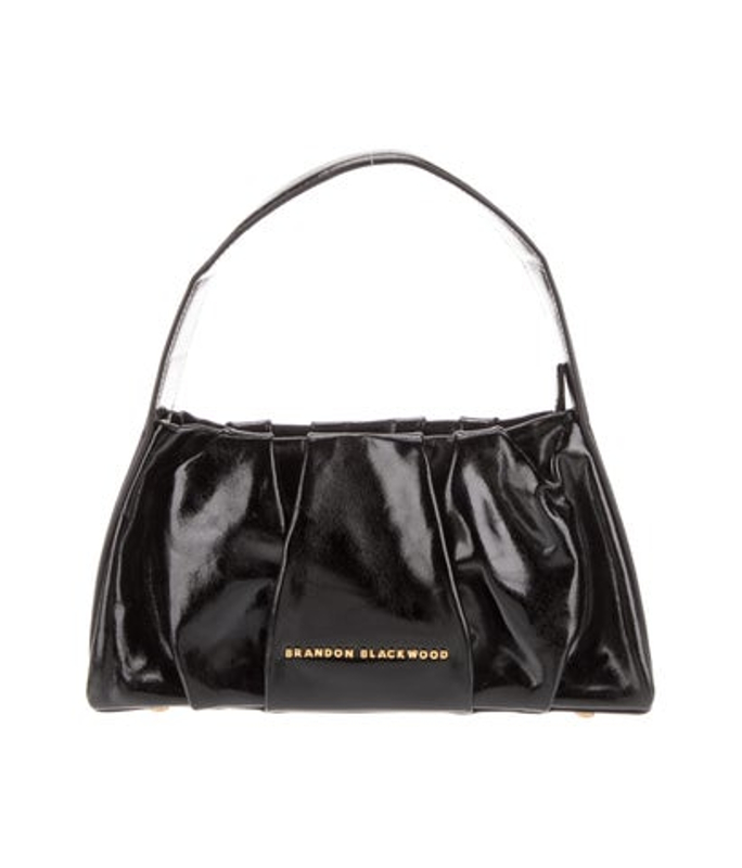 Brandon Blackwood Blackwood Patent Leather Top Handle Bag