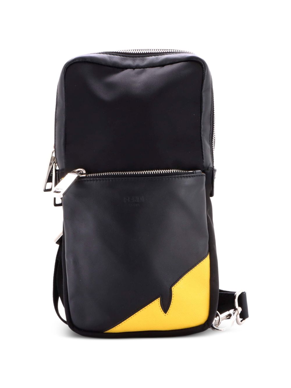 Monster Sling Bag Nylon and Leather Medium crossbody bag