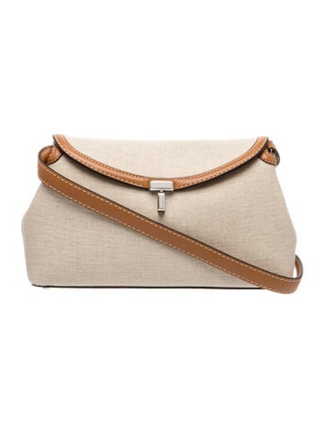 TOTEME Canvas Toteme T-Lock Shoulder Bag Small