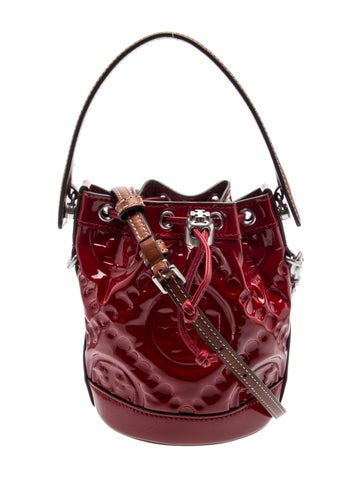 Patent Leather Bucket Bag