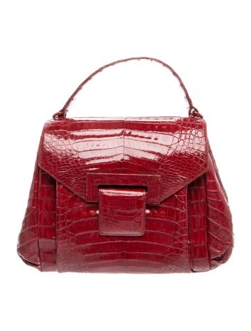 Crocodile Top Handle Bag