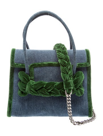Miu Miu Denim Top Handle Bag