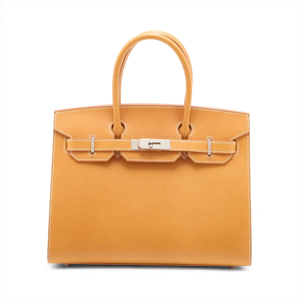 Hermès Birkin 30 Serie Vash Granet Natural sable Silver Metal Fittings