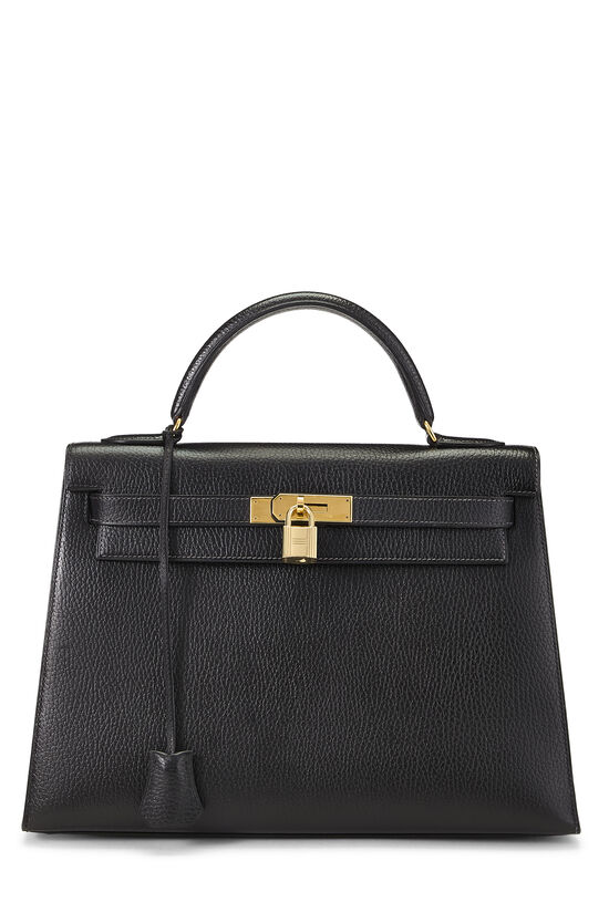 Hermes Black Ardennes Kelly Sellier 32
