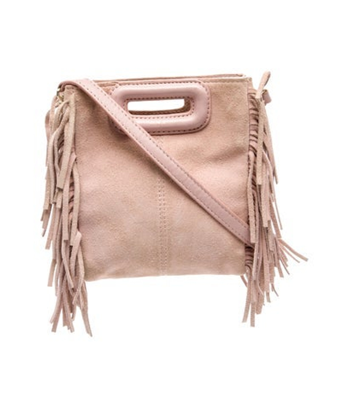 Maje Suede Top Handle Bag