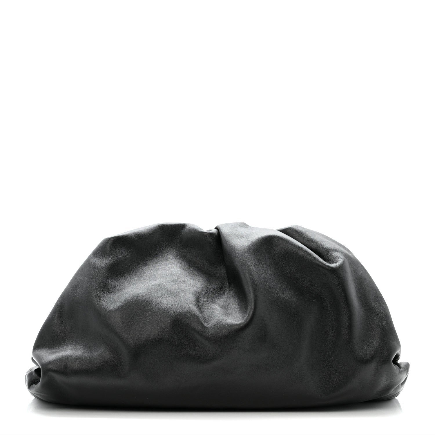 Bottega Veneta Smooth Butter Calf The Pouch Oversized Clutch Black