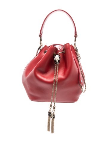 Leather Serpenti Forever Bucket Bag