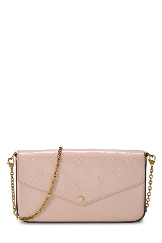 Pink Monogram Vernis Pochette Felicie