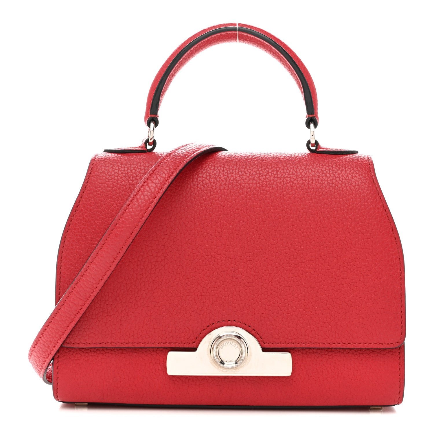 Moynat Taurillon Blush Rejane BB Red