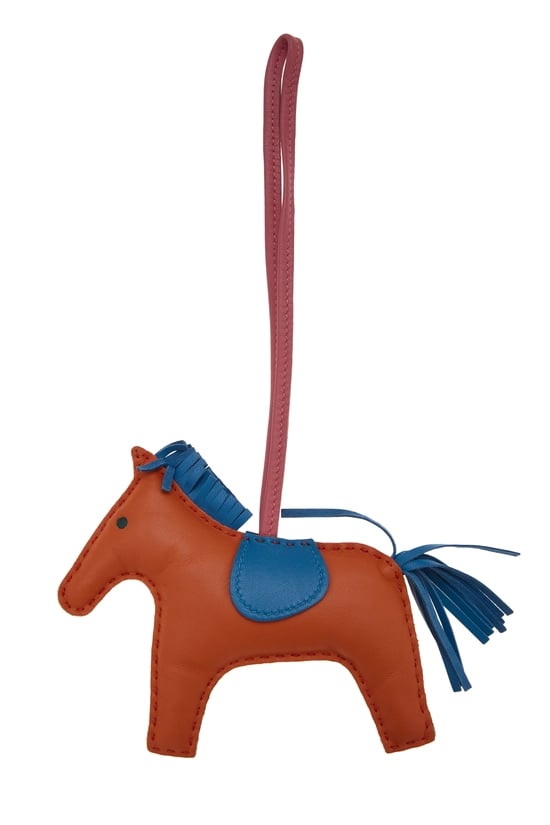 Hermes Multicolor Milo Leather Rodeo Bag Charm MM