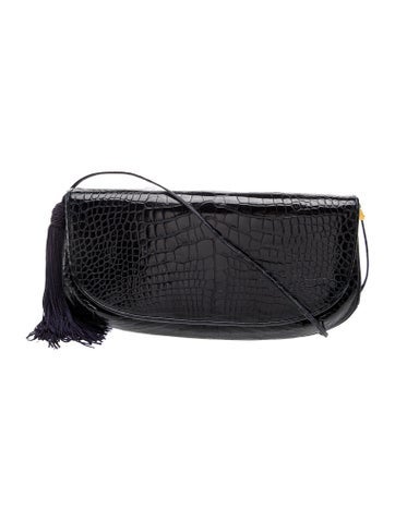 Judith Leiber Crocodile Clutch