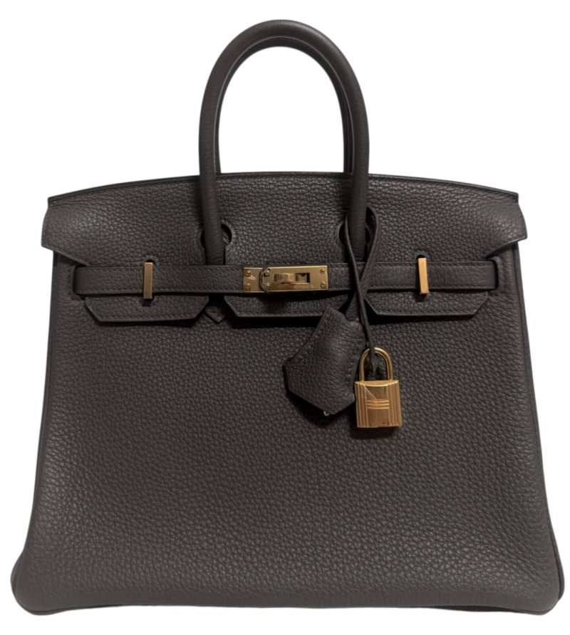 Hermes Etain Togo Birkin 25 Gold Hardware, 2021