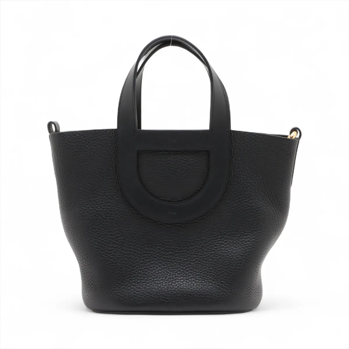 Hermes Hermès In the loop 18 Taurillon Clemence × Veau Swift Black Gold Metal Fittings