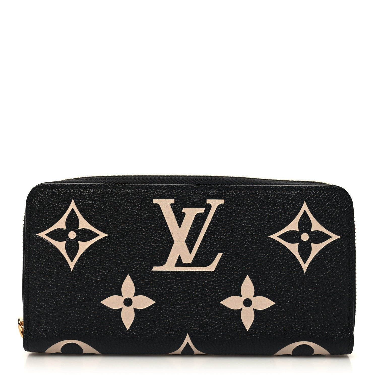 Louis Vuitton Empreinte Monogram Giant Clemence Wallet Black Beige