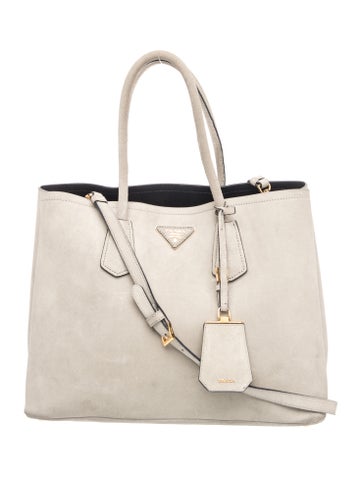 Saffiano Leather Double Bag Medium