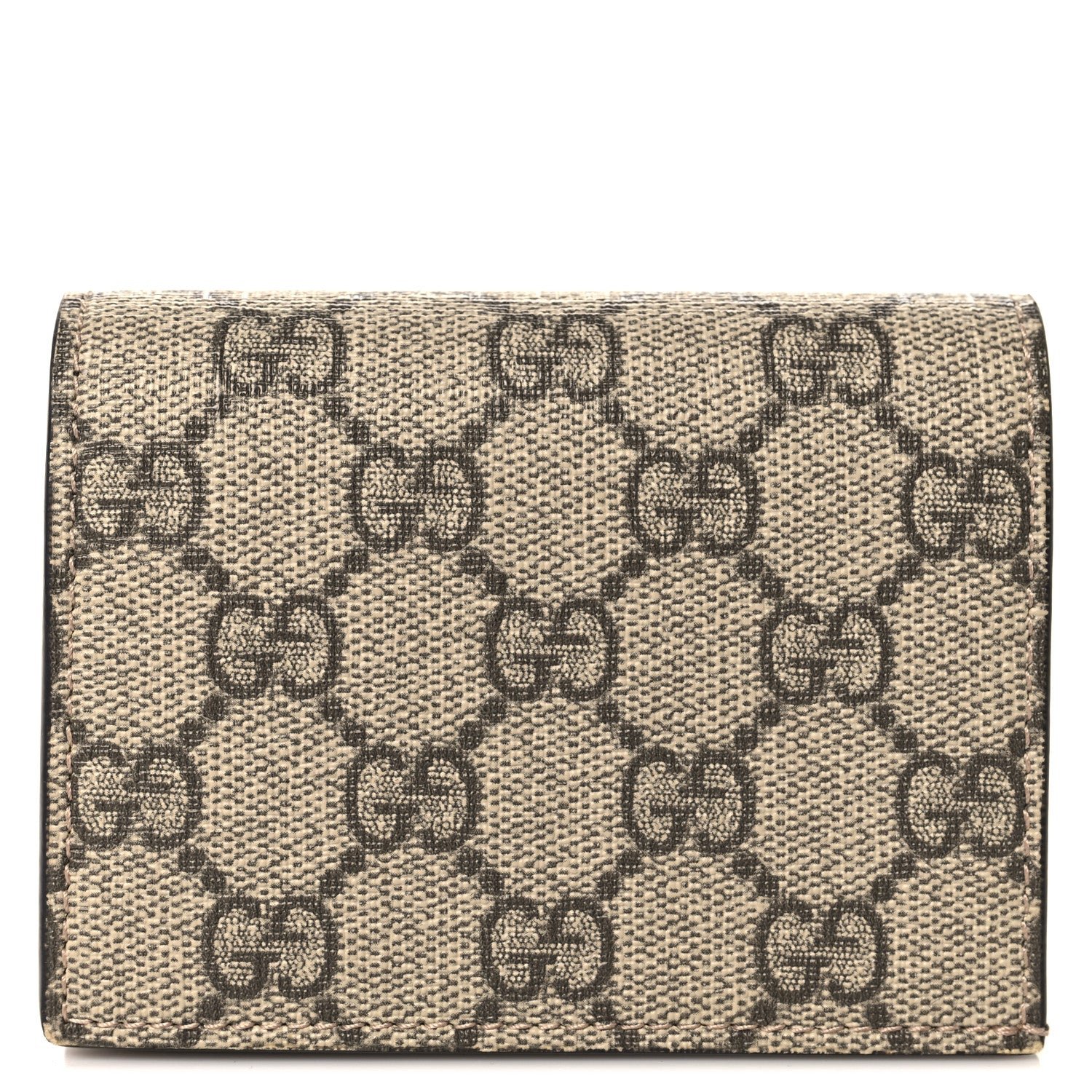Gucci GG Supreme Monogram Card Case Beige
