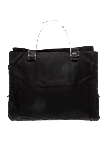 Enameled Metal Triangle Top Handle Bag