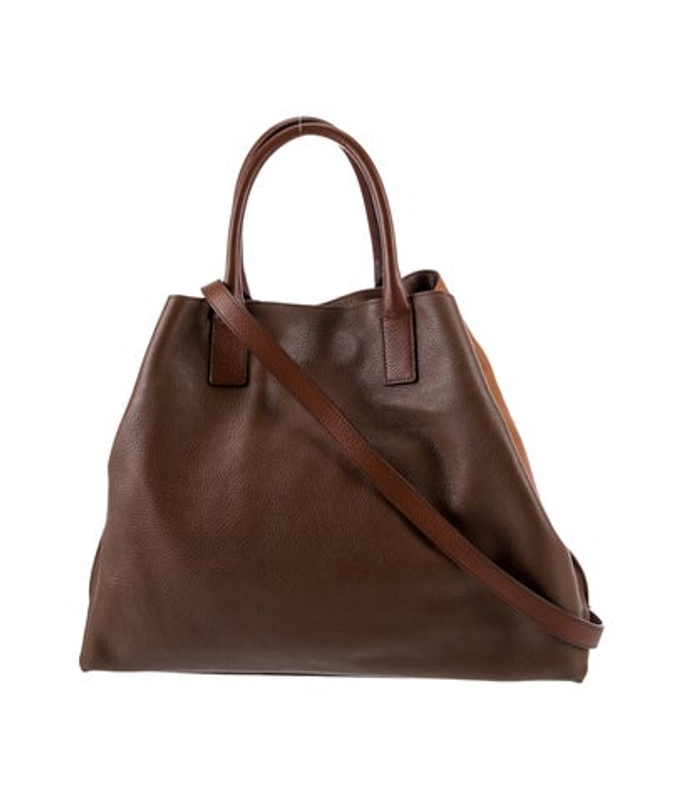 Akris Leather Top Handle Bag