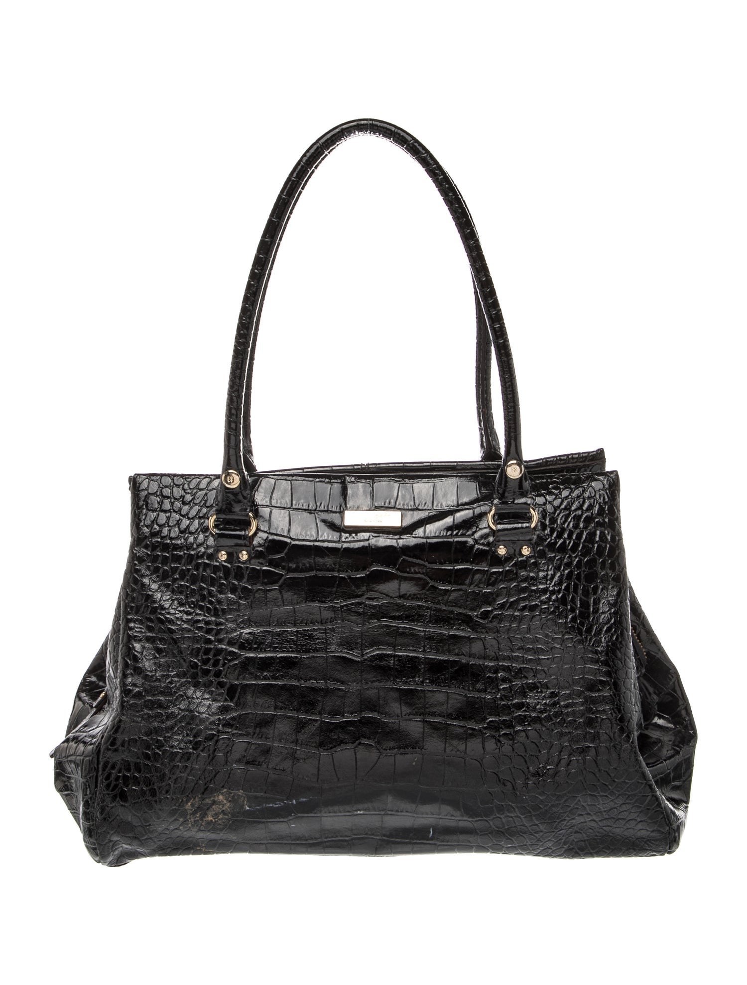 Embossed Leather Shoulder Bag