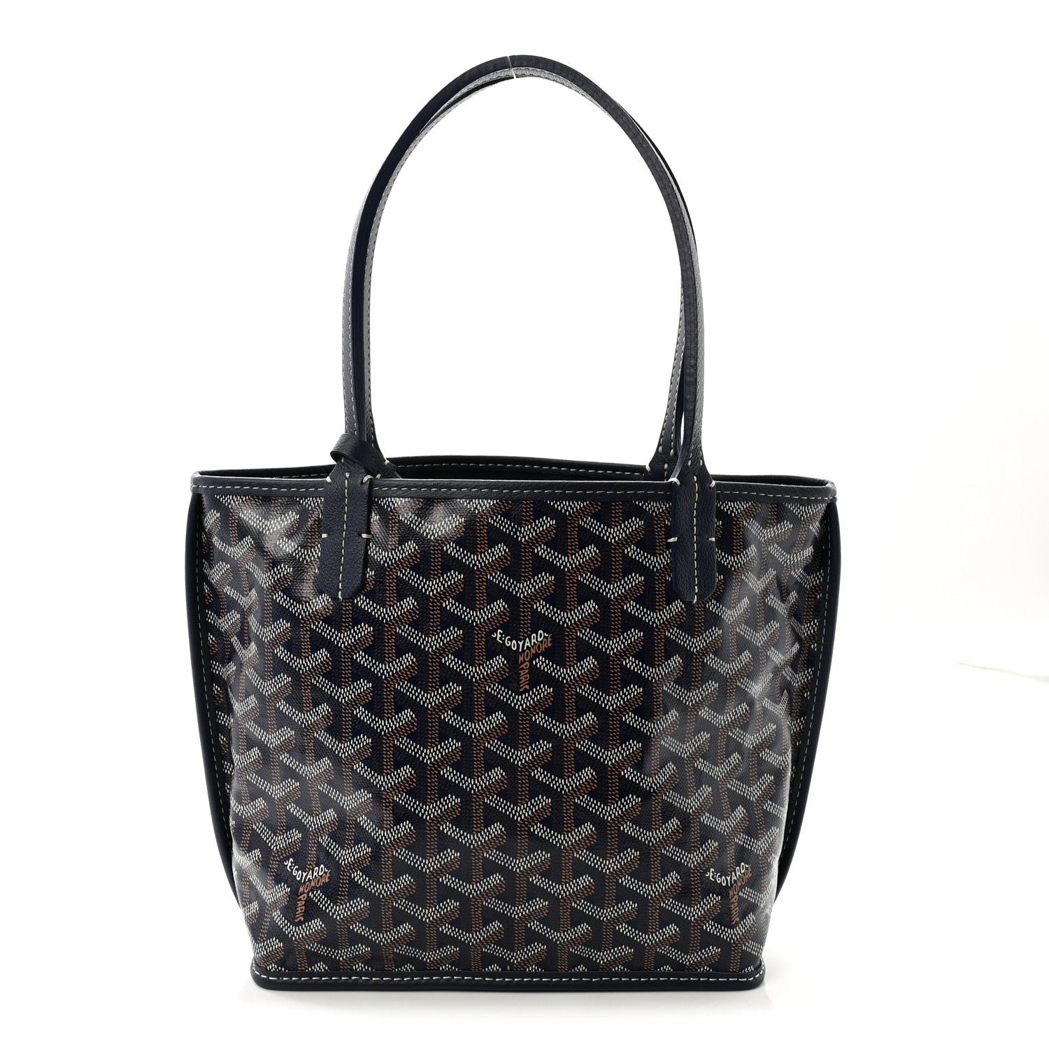 Goyard Goyardine Reversible Mini Anjou Navy