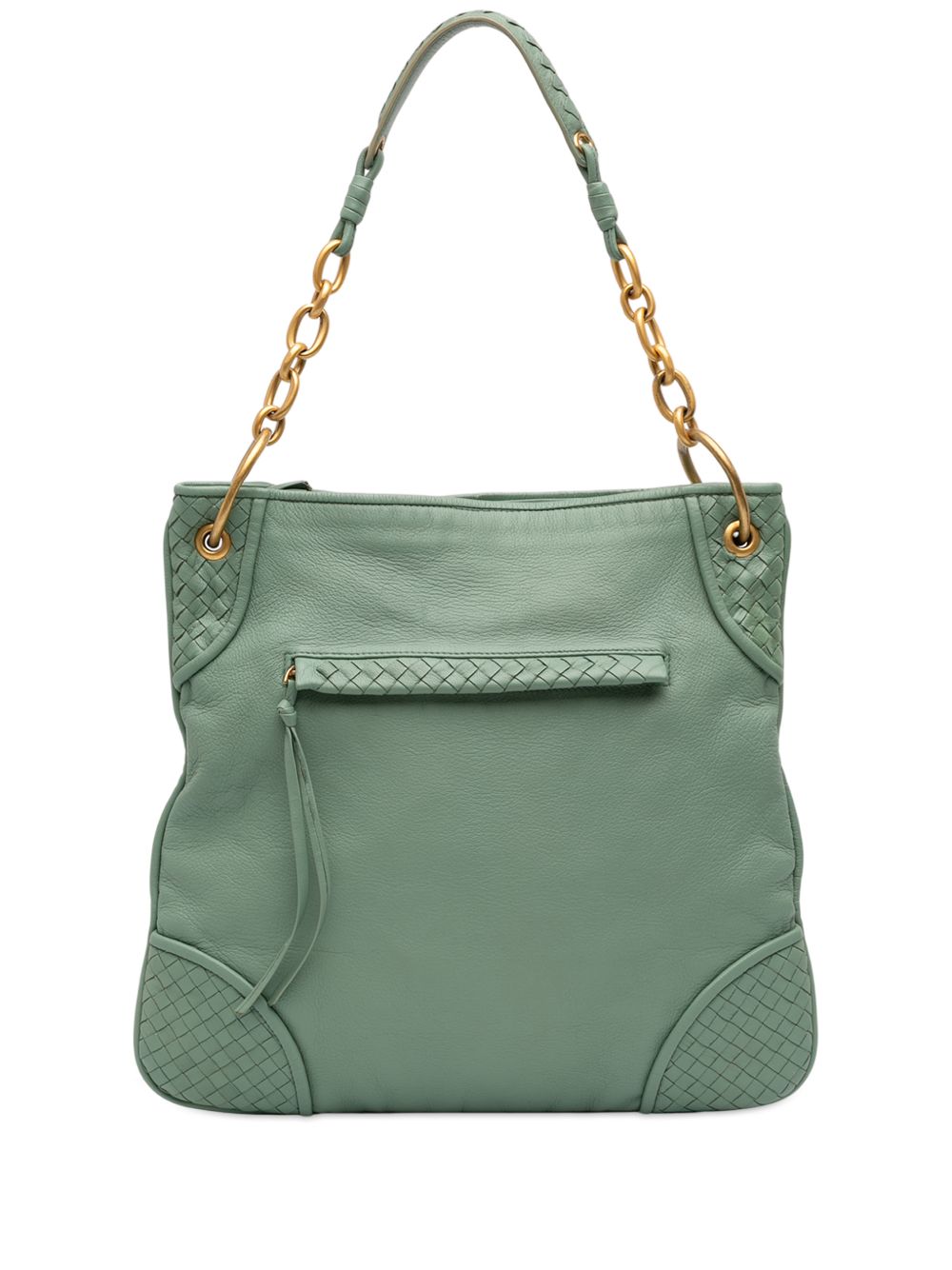 2000-2007 Intrecciato Trimmed Leather shoulder bag