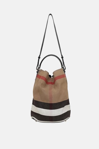 Medium Mega Check Ashby Bucket Bag