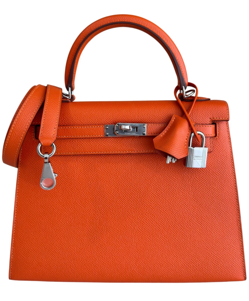 Hermes Feu Epsom Sellier Kelly 25 Palladium Hardware, 2016
