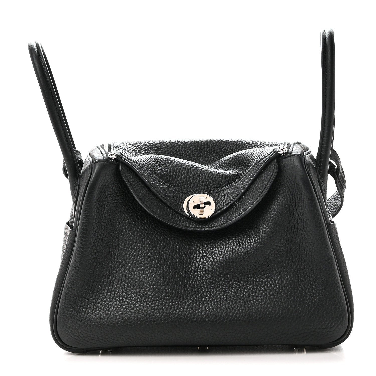 Hermes Taurillon Clemence Lindy 26 Black