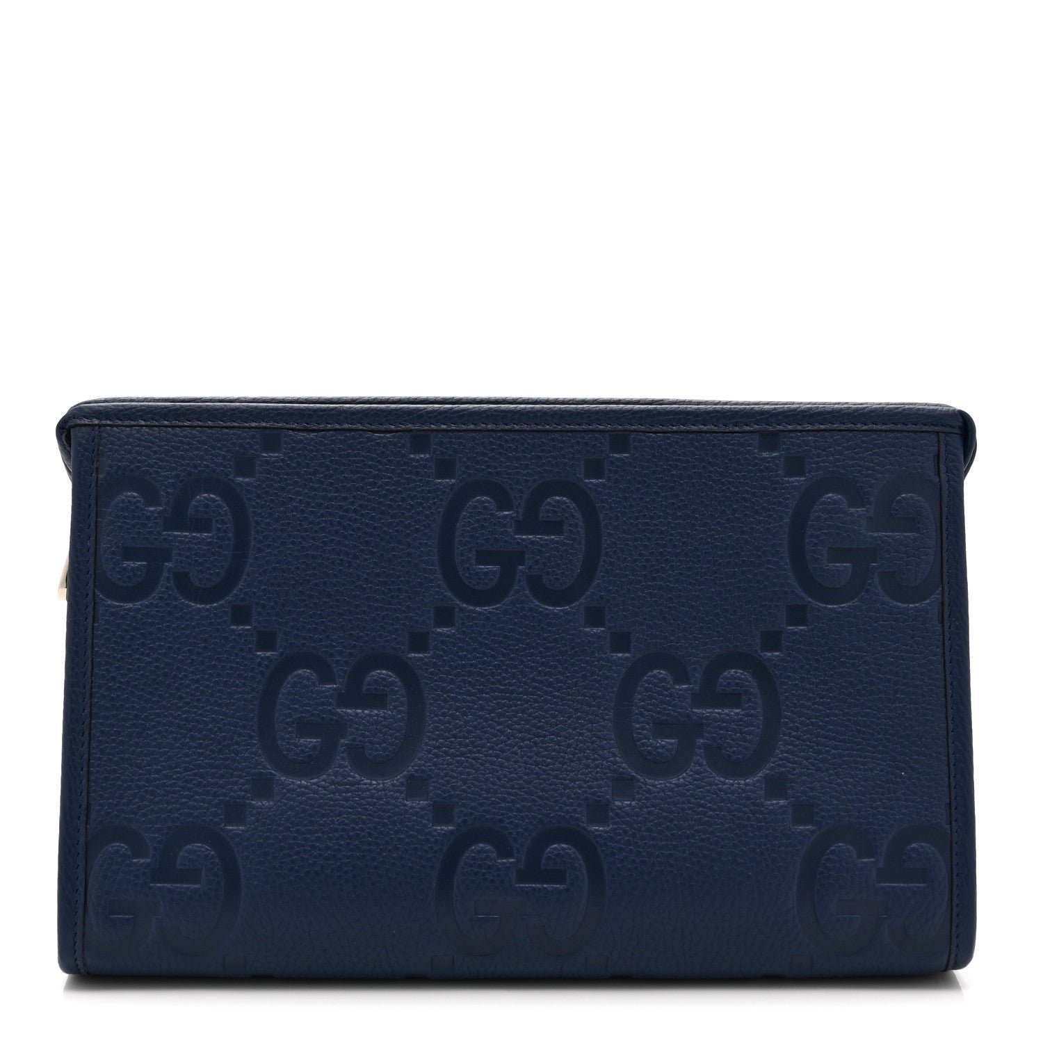 Gucci Piuma Calfskin Jumbo GG Embossed Pouch  Royale