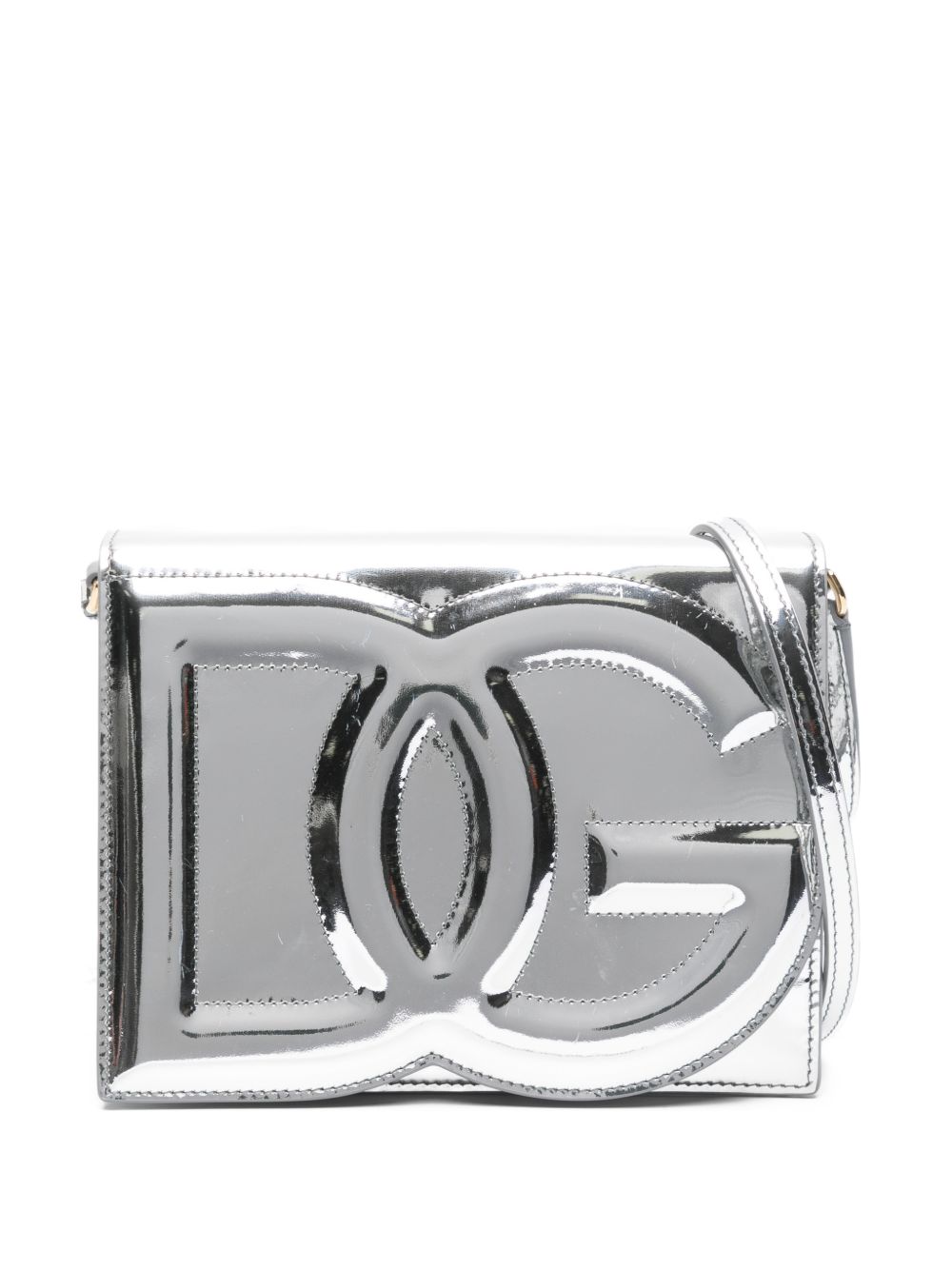 embossed-logo cross body bag