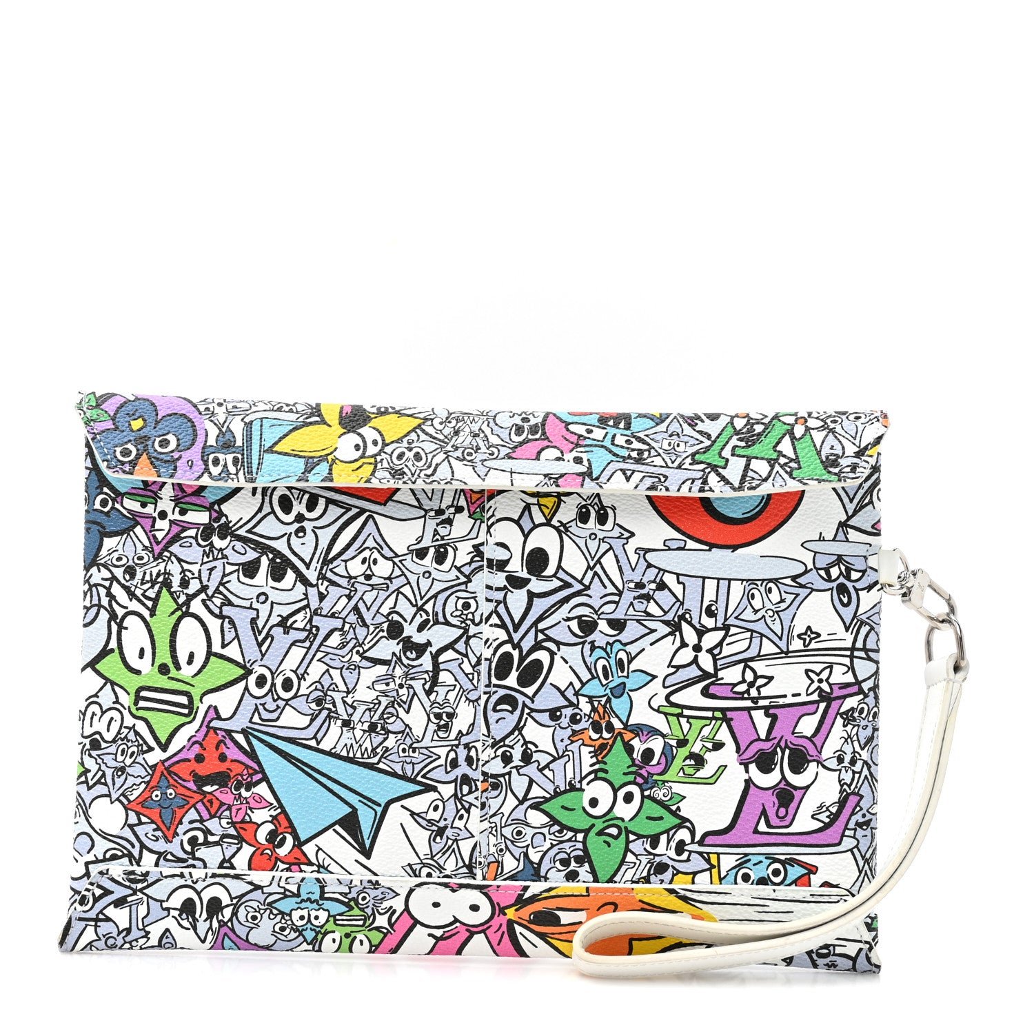 Louis Vuitton Monogram Comics Trio Envelope Pouch Multicolor