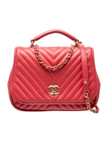 Reversed Chevron Flap Bag