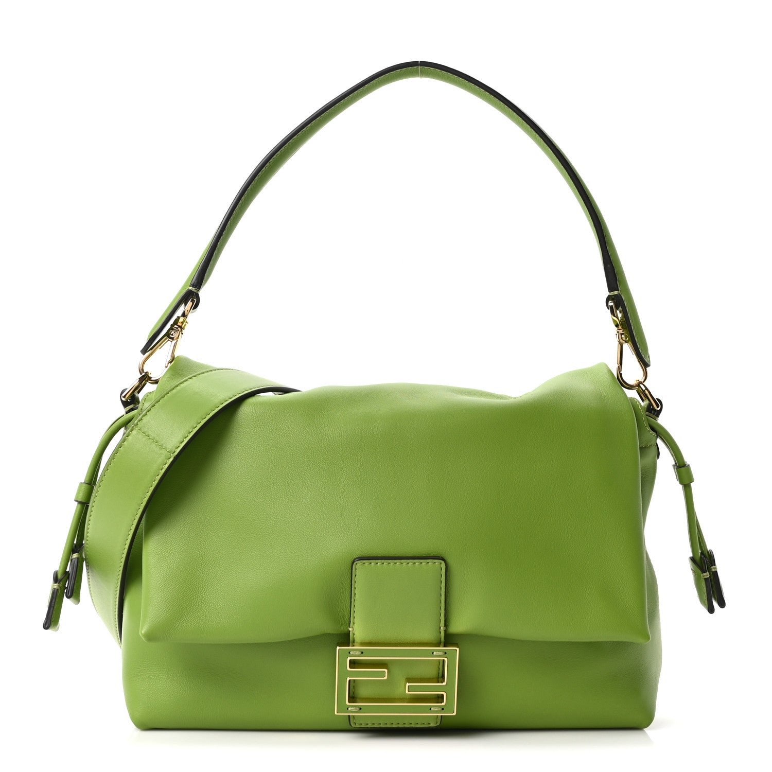 Fendi Nappa Medium Mamma Baguette Green