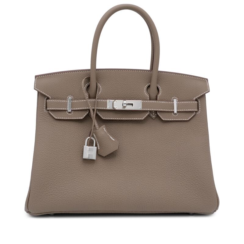 Etoupe Togo Birkin 30 Palladium Hardware, 2026