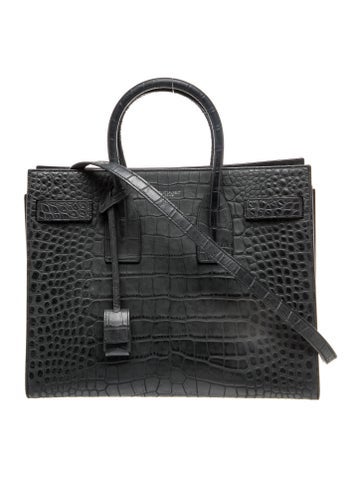 Embossed Leather Sac De Jour