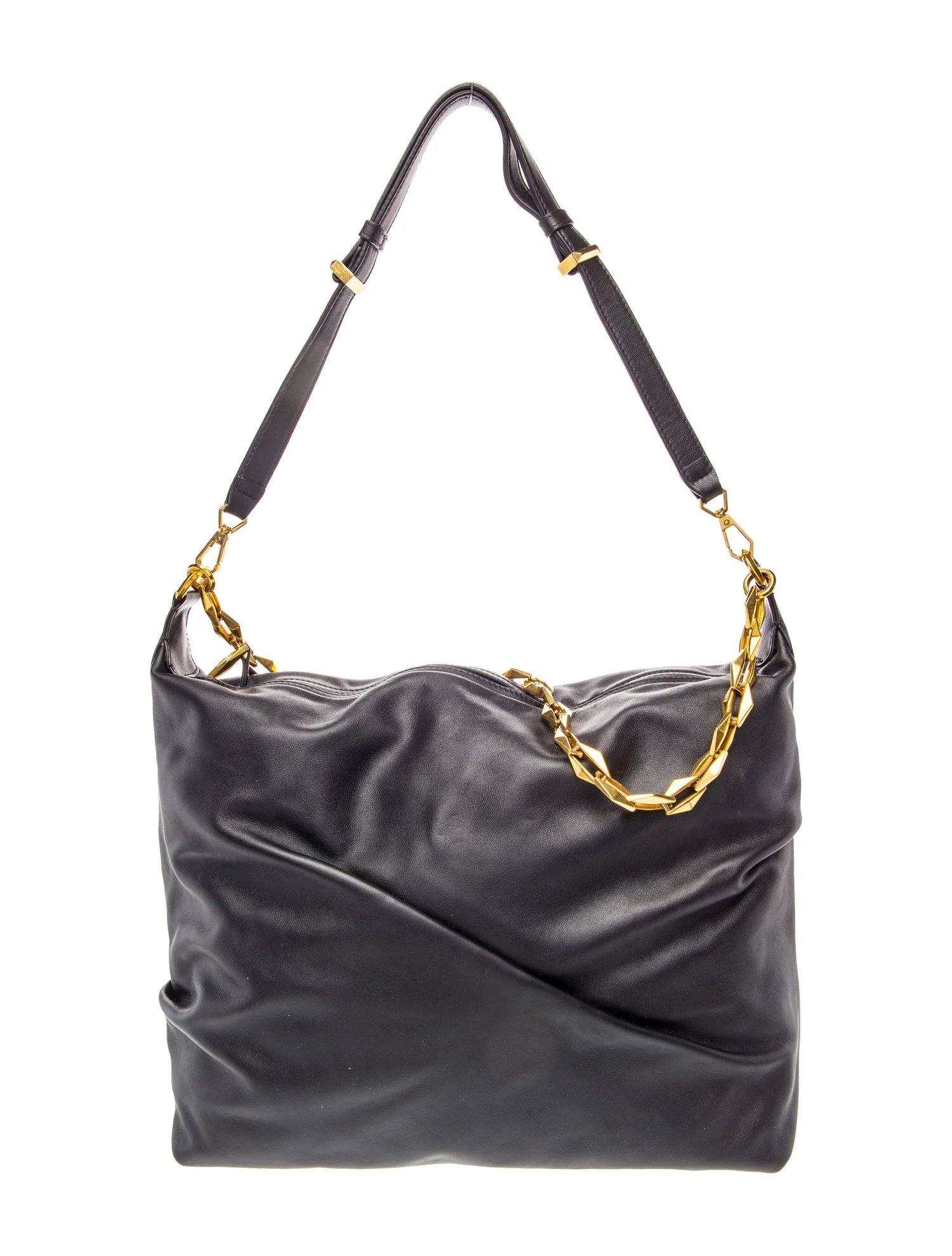 Leather Diamond Soft Hobo