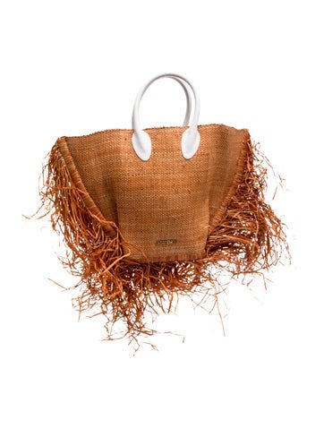 Raffia Le Baci raffia fringe Large