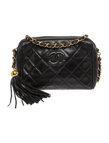 Quilted Tassel Camera Bag