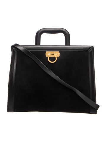 Ferragamo Leather Top Handle Bag