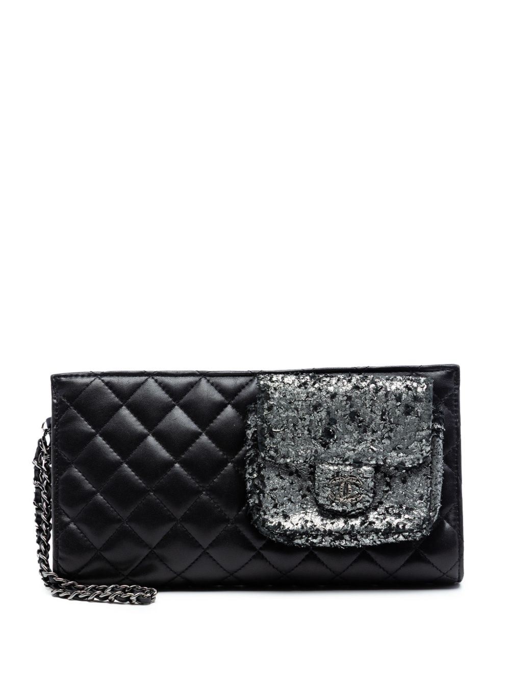 2012-2013 Metallic and Quilted Lambskin Mineral Nights Pochette Wristlet clutch bag