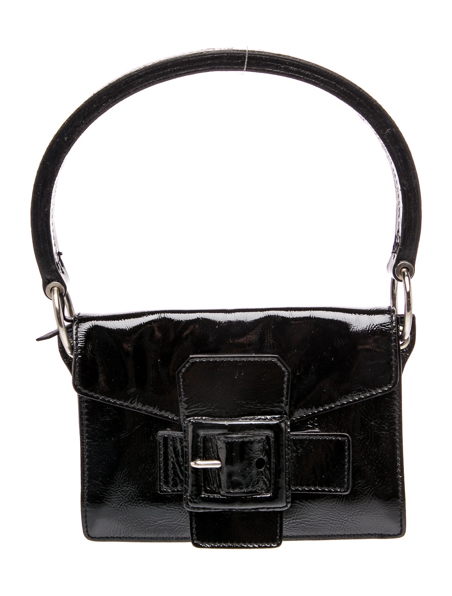 Patent Leather Top Handle Bag