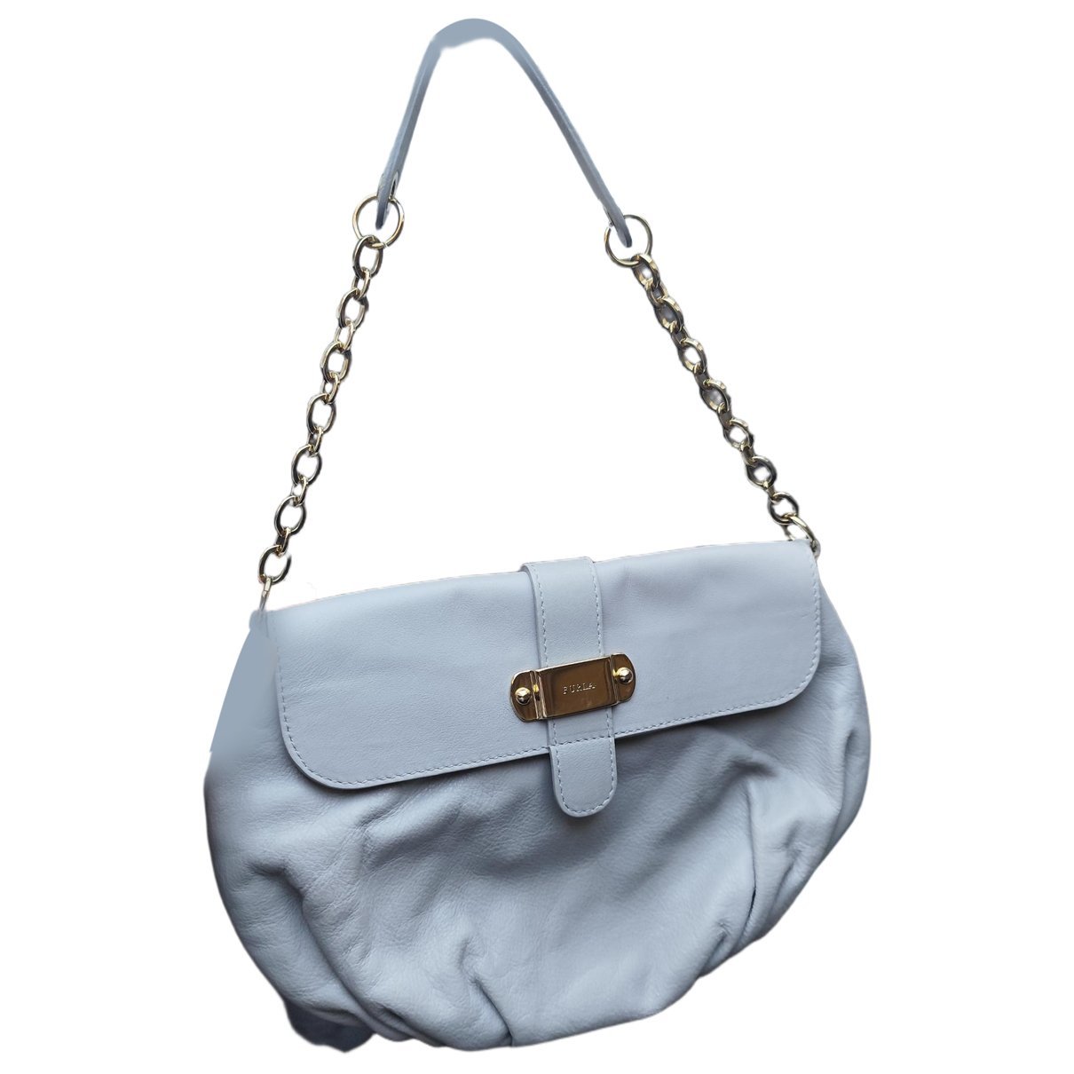 Leather clutch bag