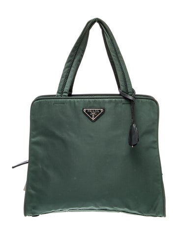 Enameled Metal Triangle Top Handle Bag