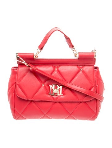 Badgley Mischka Leather Top Handle Bag