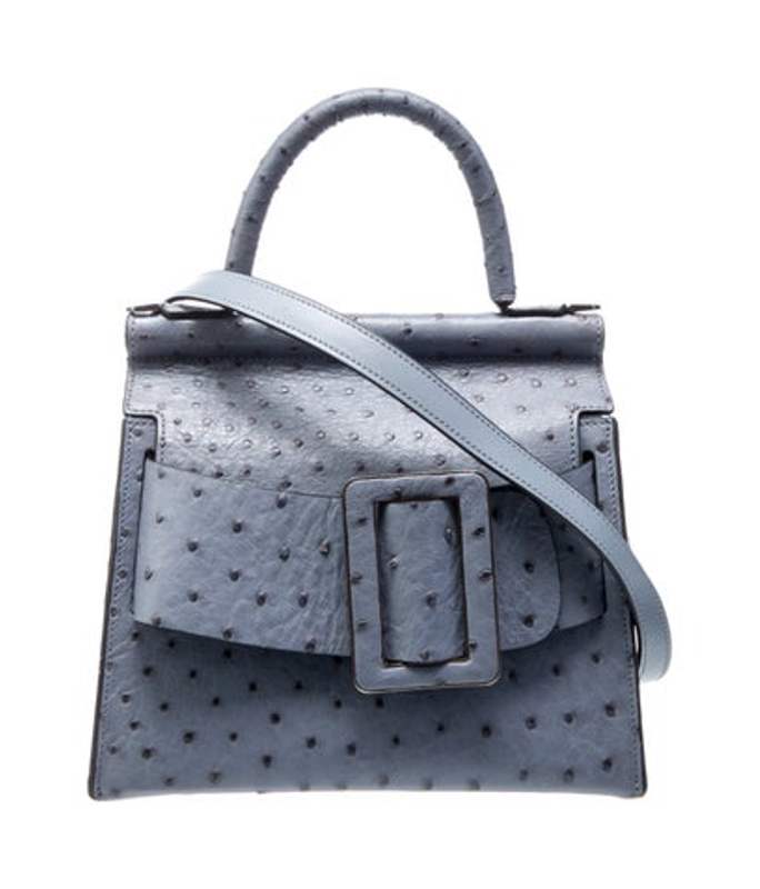 Boyy Ostrich Top Handle Bag
